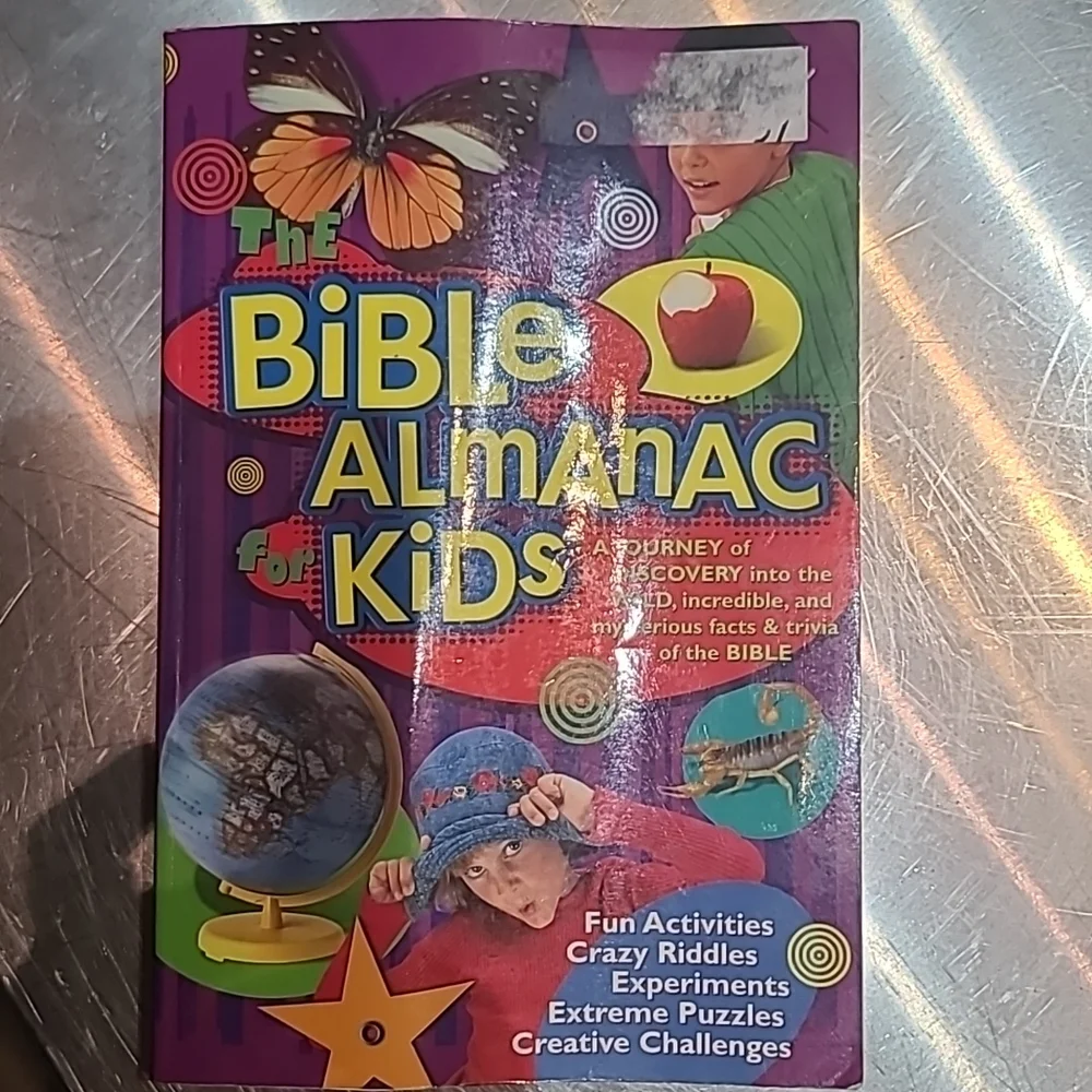 The Bible Almanac Kids workbook activity book